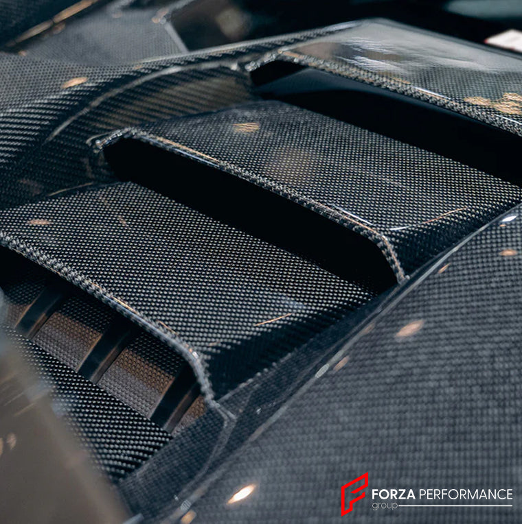 Dry Carbon Fiber Rear Engine Cover RWD Style for Lamborghini Huracan E ...