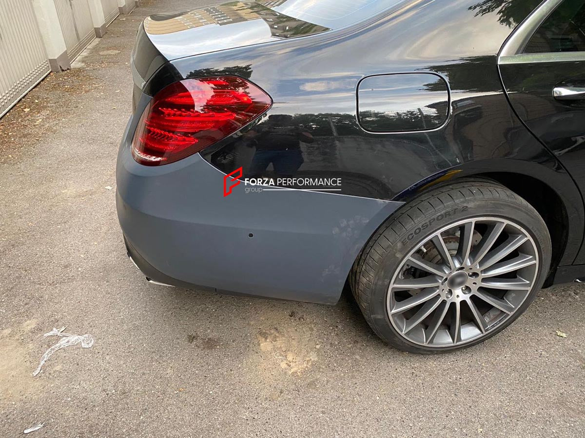CONVERSION UPGRADE FACELIFT OLD TO NEW BODY KIT for MERCEDES BENZ S CLASS W222 S63 S550 2013 - 2017 to MERCEDES BENZ S CLASS W222 FACELIFT AMG BODY KIT
Set includes:

Front Bumper Assembly
Headlights
Tail Lights
Rear Bumper Assembly with Exhaust Tips
Wheel Liners
Material: Plastic PP

NOTE: Professional installation is required.
