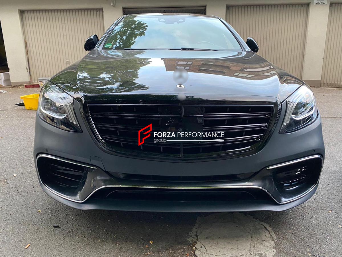 CONVERSION UPGRADE FACELIFT OLD TO NEW BODY KIT for MERCEDES BENZ S CLASS W222 S63 S550 2013 - 2017 to MERCEDES BENZ S CLASS W222 FACELIFT AMG BODY KIT
Set includes:

Front Bumper Assembly
Headlights
Tail Lights
Rear Bumper Assembly with Exhaust Tips
Wheel Liners
Material: Plastic PP

NOTE: Professional installation is required.