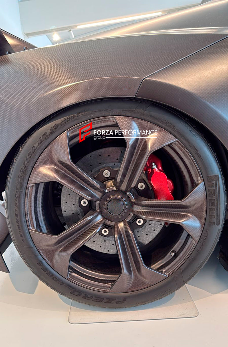 FORZA PERFORMANCE DRY CARBON FORGED WHEELS RIMS for LAMBORGHINI SESTO ELEMENTO 2011 custom fit OEM DESIGN