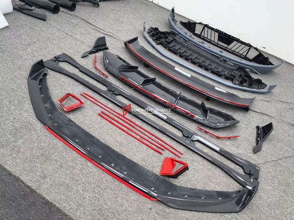 FR STYLE CARBON BODY KIT for ZEEKR 001 FACELIFT 2024  Set includes: Front Lip Side Skirts Rear Diffuser Rear Wing Spoiler