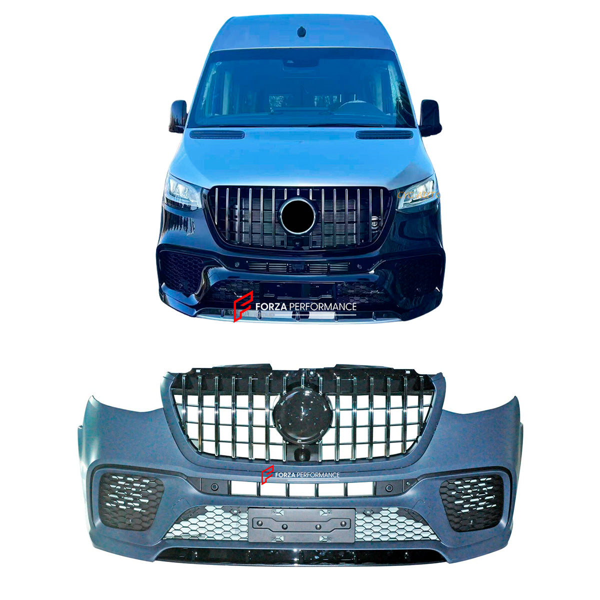 FRONT BUMPER ASSEMBLY for MERCEDES-BENZ SPRINTER VS30 W907 W910 2020+