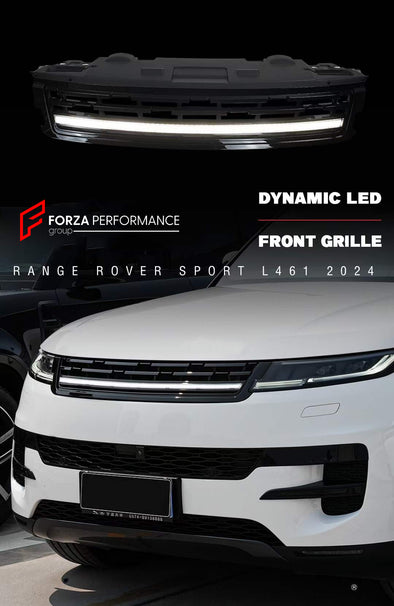 FRONT GRILLE WITH LED BAR for LAND ROVER RANGE ROVER SPORT L461 2022+  Set includes:  Front Grille