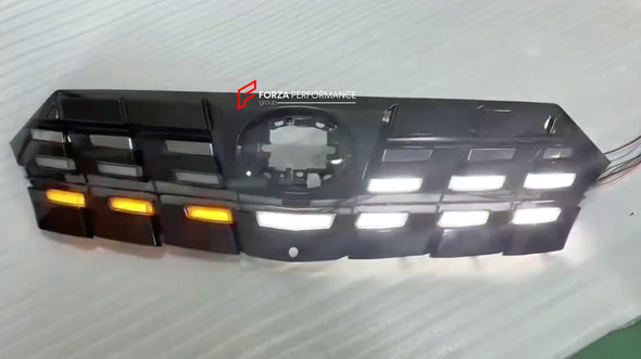 FRONT GRILLE WITH LED LIGHTS for TOYOTA ALPHARD 40 2024  Set includes:  Front Grille