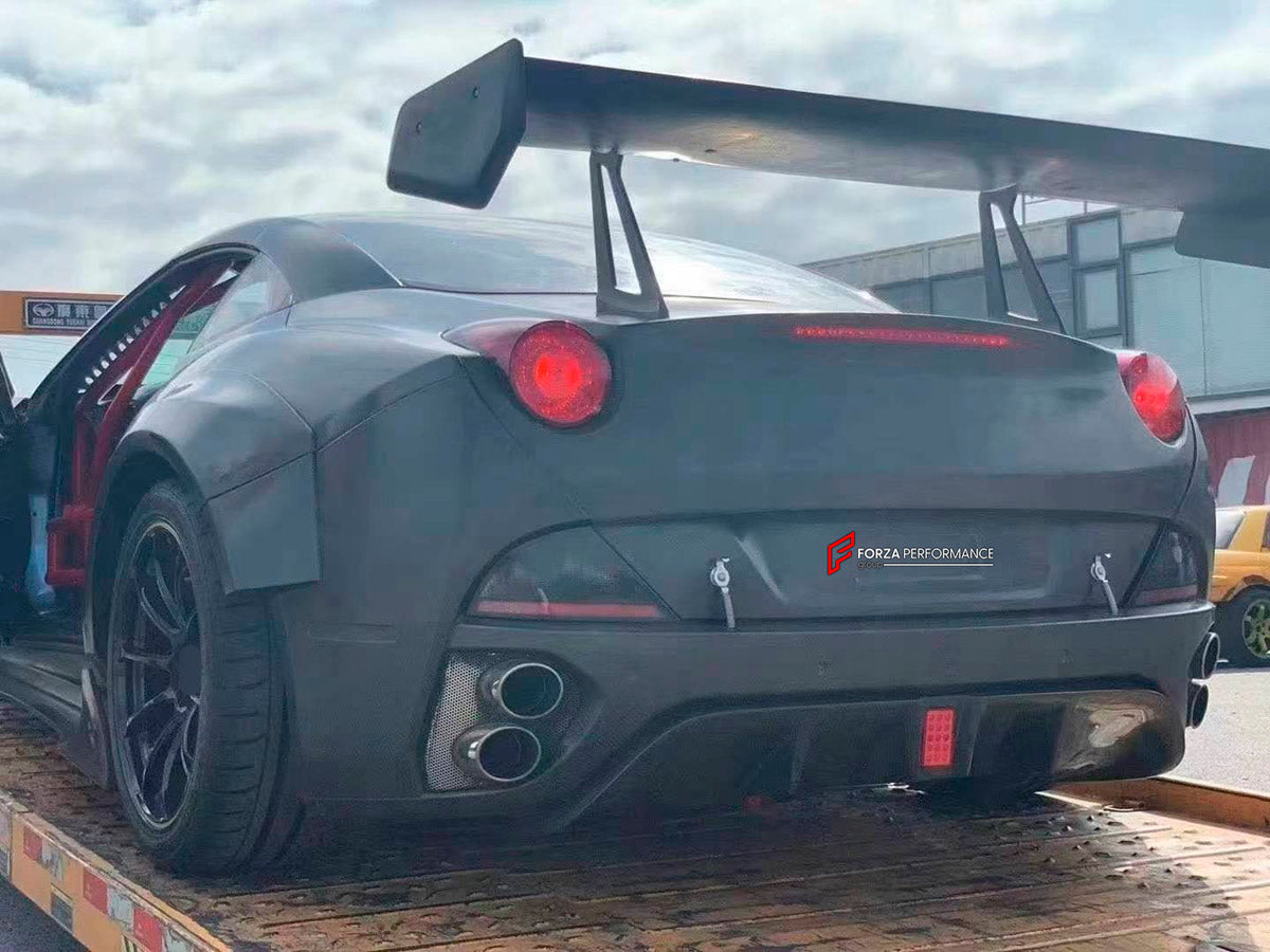 FRP Front Bumper With Dry Carbon Lip for Ferrari California 2009 - 2014

Set includes:
Front Bumper with Lip
Material: Fiber Glass and Dry Carbon

NOTE: Professional installation is required.