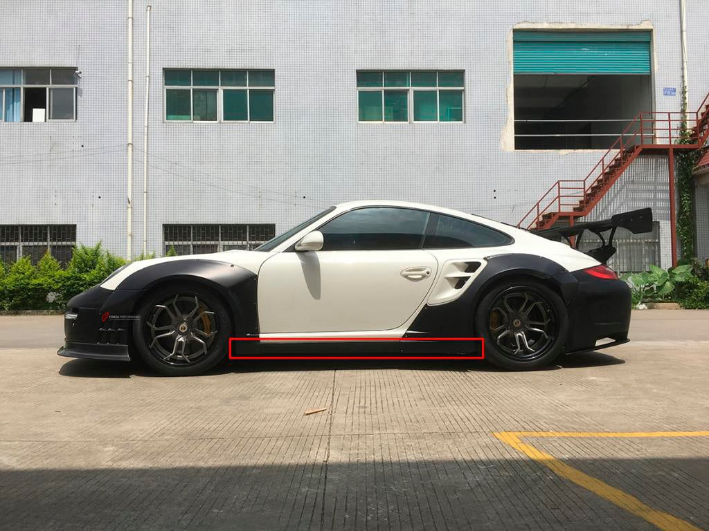 SIDE SKIRTS for PORSCHE 911 997 TURBO S 2004 - 2013