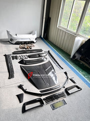FULL DRY CARBON BODY KIT V3 for PORSCHE 911 992 2018+  Set includes:  Front Lip Front Bumper Vents Side Skirts Hood/Bonnet Spoiler Rear Bumper Mirror Covers Trunk Spoiler Exhaust Tips