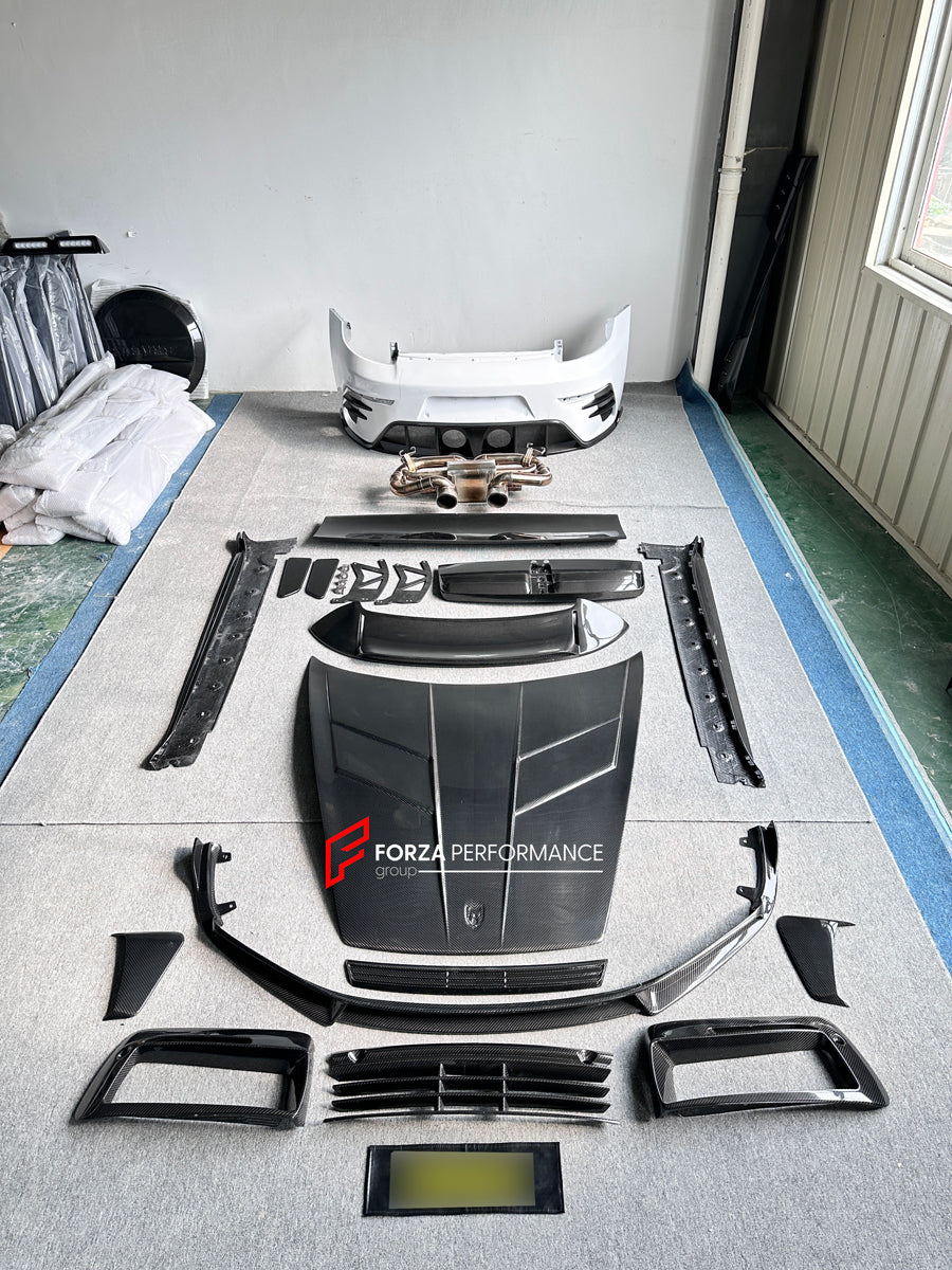 FULL DRY CARBON BODY KIT V3 for PORSCHE 911 992 2018+  Set includes:  Front Lip Front Bumper Vents Side Skirts Hood/Bonnet Spoiler Rear Bumper Mirror Covers Trunk Spoiler Exhaust Tips