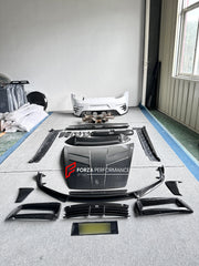 FULL DRY CARBON BODY KIT V3 for PORSCHE 911 992 2018+  Set includes:  Front Lip Front Bumper Vents Side Skirts Hood/Bonnet Spoiler Rear Bumper Mirror Covers Trunk Spoiler Exhaust Tips