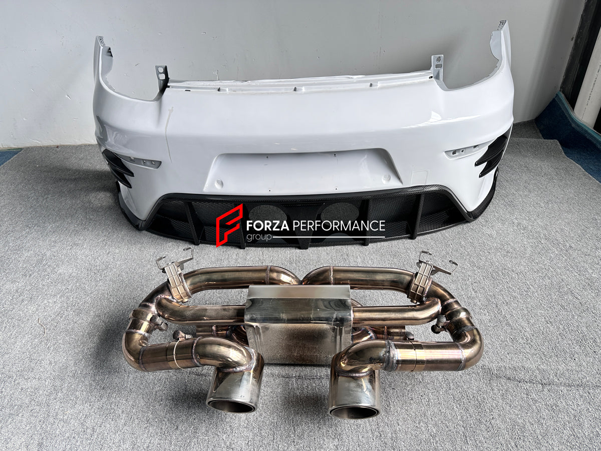 FULL DRY CARBON BODY KIT V3 for PORSCHE 911 992 2018+  Set includes:  Front Lip Front Bumper Vents Side Skirts Hood/Bonnet Spoiler Rear Bumper Mirror Covers Trunk Spoiler Exhaust Tips