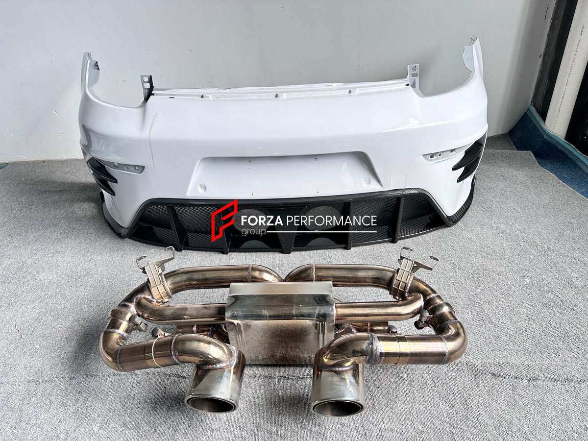 FULL DRY CARBON BODY KIT V3 for PORSCHE 911 992 2018+  Set includes:  Front Lip Front Bumper Vents Side Skirts Hood/Bonnet Spoiler Rear Bumper Mirror Covers Trunk Spoiler Exhaust Tips