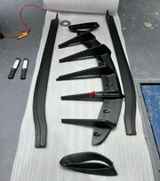 DRY CARBON BODY KIT for LOTUS EMIRA  Set includes:  Front Lip Side Skirts Rear Diffuser Rear Spoiler Front Air Vents Side Air Vents Rear Air Duct Side Mirrors