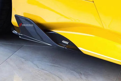 DRY CARBON FIBER SIDE SKIRTS SC Style for FERRARI 488 GTB 2015 - 2019