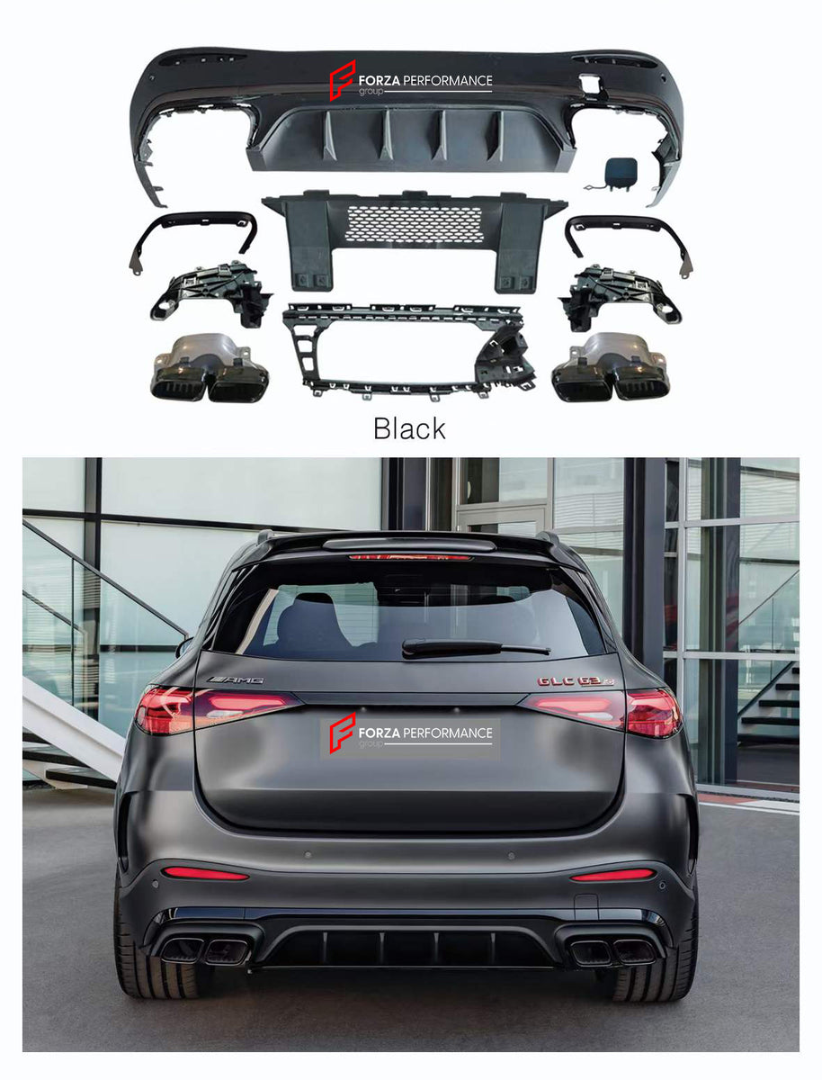 REAR DIFFUSER WITH EXHAUST TIPS for MERCEDES-BENZ GLC-CLASS X254 2022 ...