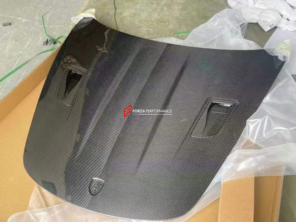 GT3 RS STYLE DRY CARBON TRUNK HOOD for PORSCHE 718 CAYMAN 981  Set Incudes:  Hood