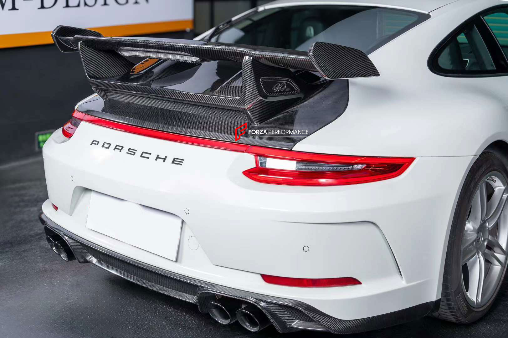 991 Rear DRY CARBON REAR WING SPOILER for PORSCHE 911 991 2011 - 2020 | GT3 STY ...