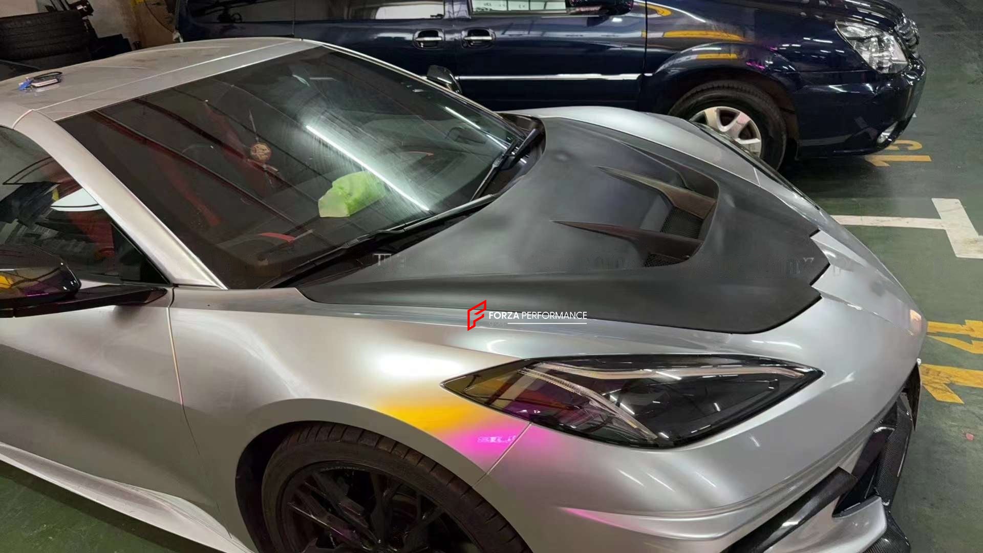 HOOD for CHEVROLET CORVETTE C8 STINGRAY, Z06, E-RAY 2019+  Set includes:   Hood