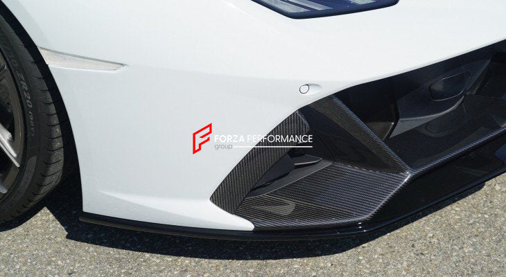 DRY CARBON N TYPE WIDE BODY KIT V2 for LAMBORGHINI HURACAN EVO  Set includes: Front Lip Side Skirts Rear Diffuser Rear Spoiler