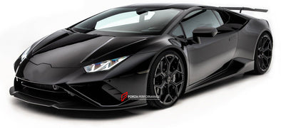 DRY CARBON N TYPE WIDE BODY KIT for LAMBORGHINI HURACAN EVO  Set includes: Front Lip Air Vent Covers Side Skirts Rear Diffuser Rear Spoiler