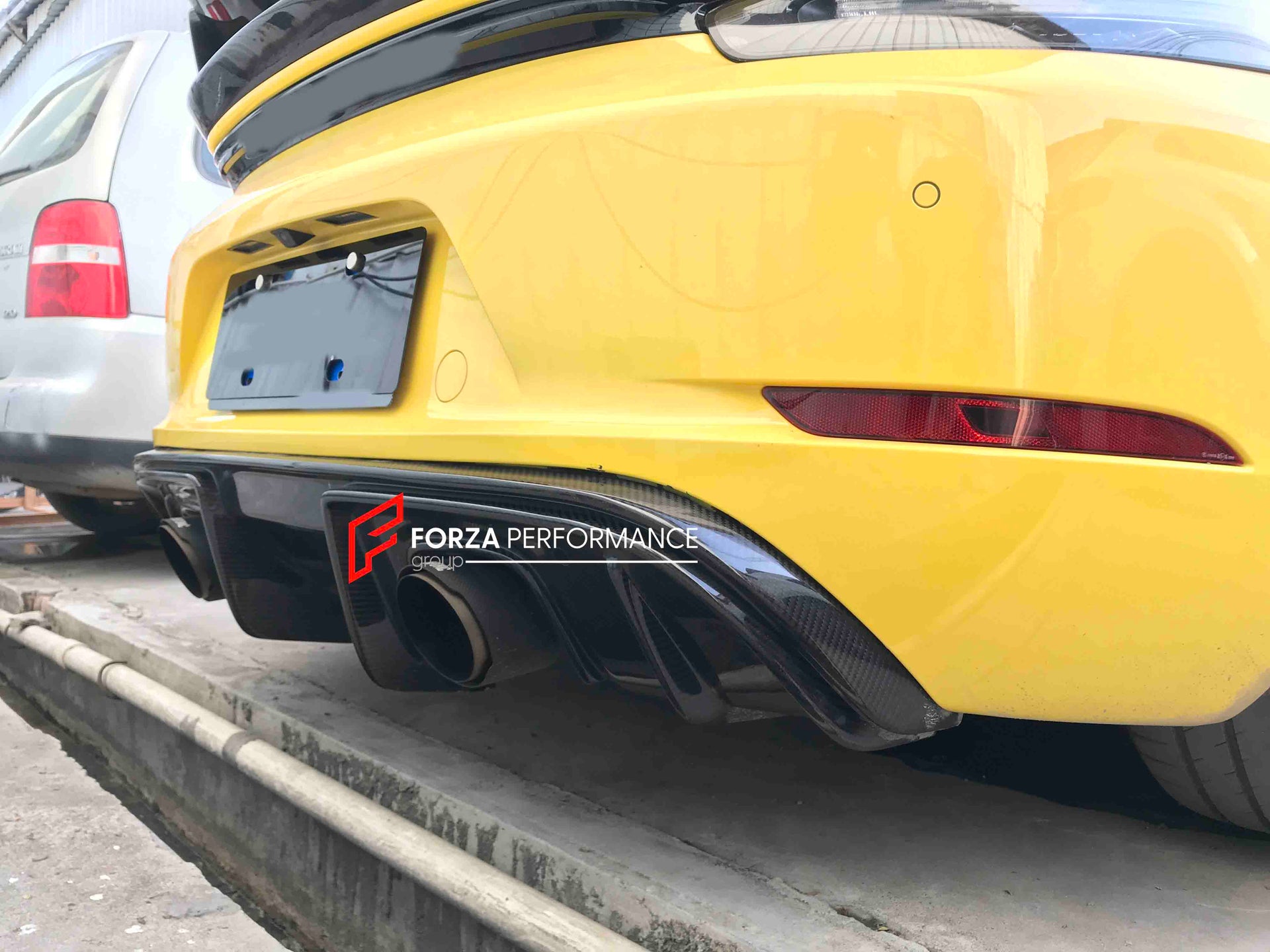 Conversion Body Kit for Porsche 718 981 Cayman & Boxster to GT4   Set includes:  Front bumper Front lip Front fenders Front vent covers Hood Rear bumper Rear fenders Rear diffuser  Spoiler  Exhaust system