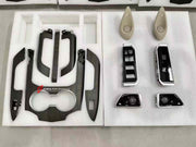 INTERIOR KIT for TOYOTA LAND CRUISER 300 LC 300 2021+

Set includes:

Cupholder
Arm Console
Dashboard Trims
Door Handle Trims
Speaker Covers

Material: Mahogany Wood

NOTE: Professional installation is required.