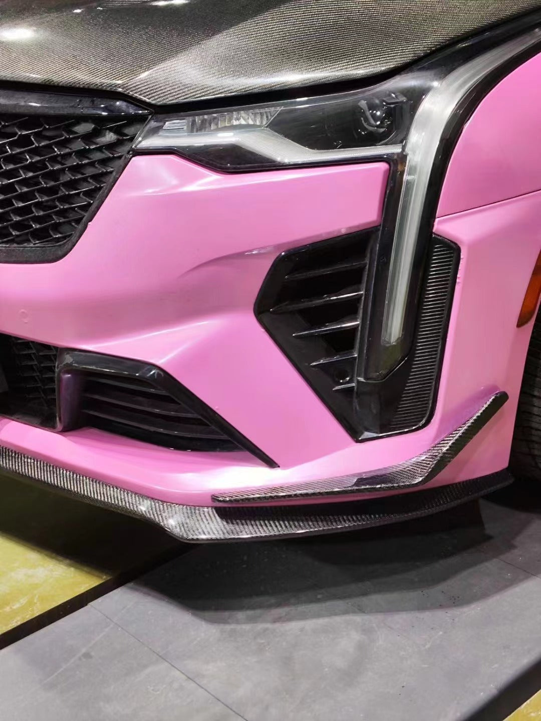 CARBON FIBER BODY KIT FOR CADILLACR CT4 UPGRADE TO BLACKWING V
