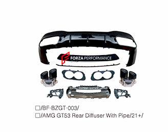 CONVERSION BODY KIT for MERCEDES BENZ AMG GT X290 GT43 GT50 UPGRADE to GT53 2018+



&nbsp;Set includes:

Front Lip
Front Bumper
Front Grille
Headlights Covers
Front Air Vents
Rear Bumper
Rear Diffuser
Exhaust Tips

Material: Plastic

Note: Professional installation is required.

Each part can be sent separately. If you need a specific part, please contact us.

Please let us know what product are you interested in exactly.

Contact us for pricing.

Payment ►
Visa

Mastercard

PayPal with a credit card (add 