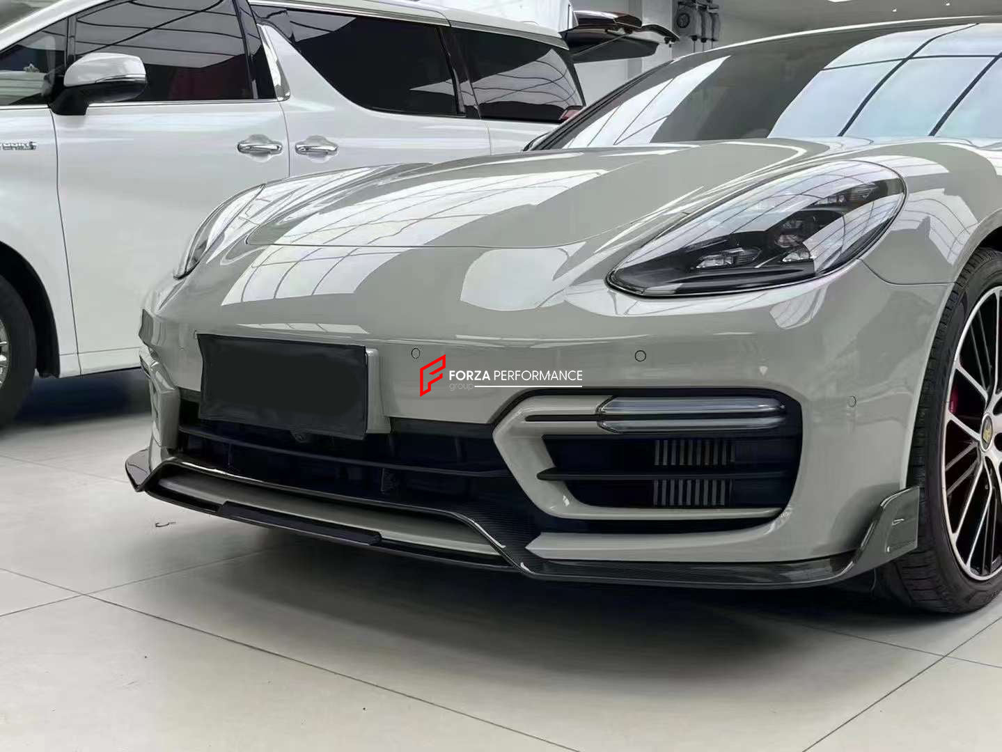 KDA STYLE CARBON FRONT LIP for PORSCHE PANAMERA 971 971.2 TURBO S 2016 - 2024  Set includes:  Front Lip
