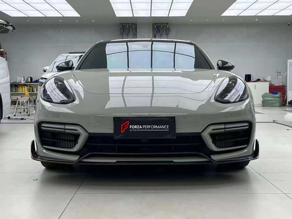 KDA STYLE CARBON FRONT LIP for PORSCHE PANAMERA 971 971.2 TURBO S 2016 - 2024  Set includes:  Front Lip