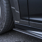 KARBEL CARBON CARBON FIBER SIDE SKIRTS FOR AUDI A6 ALLROAD C8 2020-ON