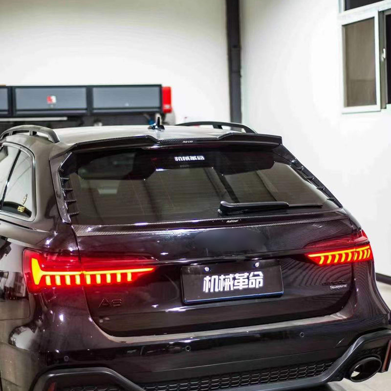 KARBEL CARBON CARBON FIBER REAR TRUNK SPOILER FOR AUDI A6 ALLROAD C8 2020-ON