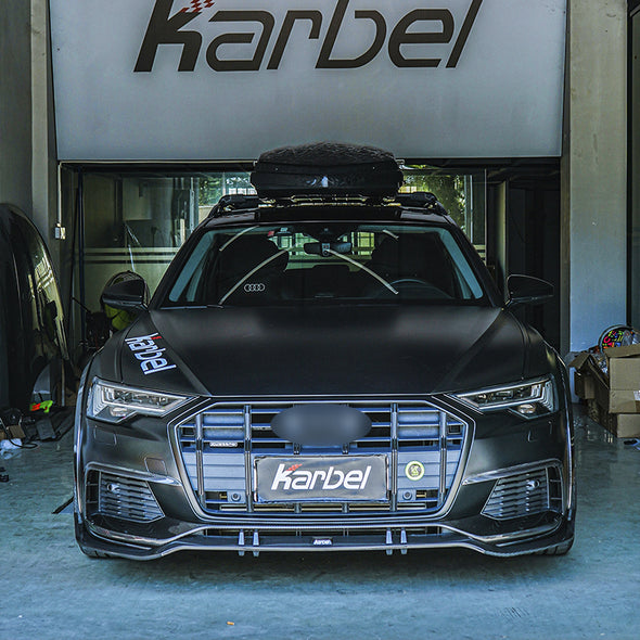 KARBEL CARBON CARBON FIBER UPPER VALENCES FOR AUDI A6 ALLROAD C8 2020-ON