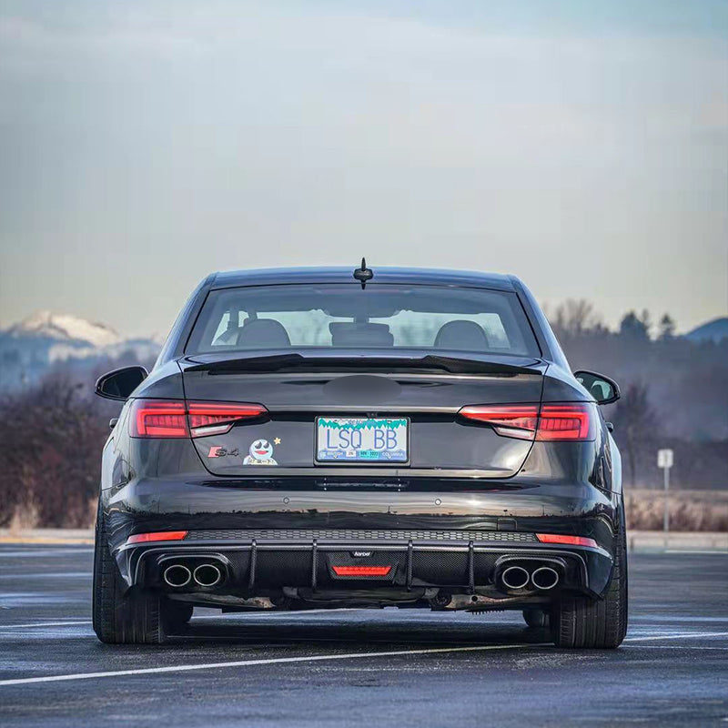 KARBEL CARBON DRY CARBON FIBER REAR DIFFUSER FOR AUDI S4 & A4 S LINE 2017-2019 B9