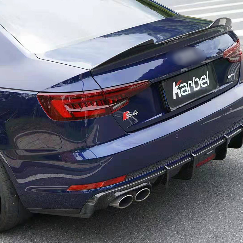 S4 Diffuser KARBEL CARBON DRY CARBON FIBER REAR DIFFUSER FOR AUDI S4 & A4 S LINE 2 ...
