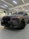 LARTE STYLE BODY KIT for BMW X7 G07 M60i LCI 2023  Set includes:  Front Lip Front Grille Mirror Covers Side Skirts Rear Diffuser Rear Spoiler Roof Spoiler