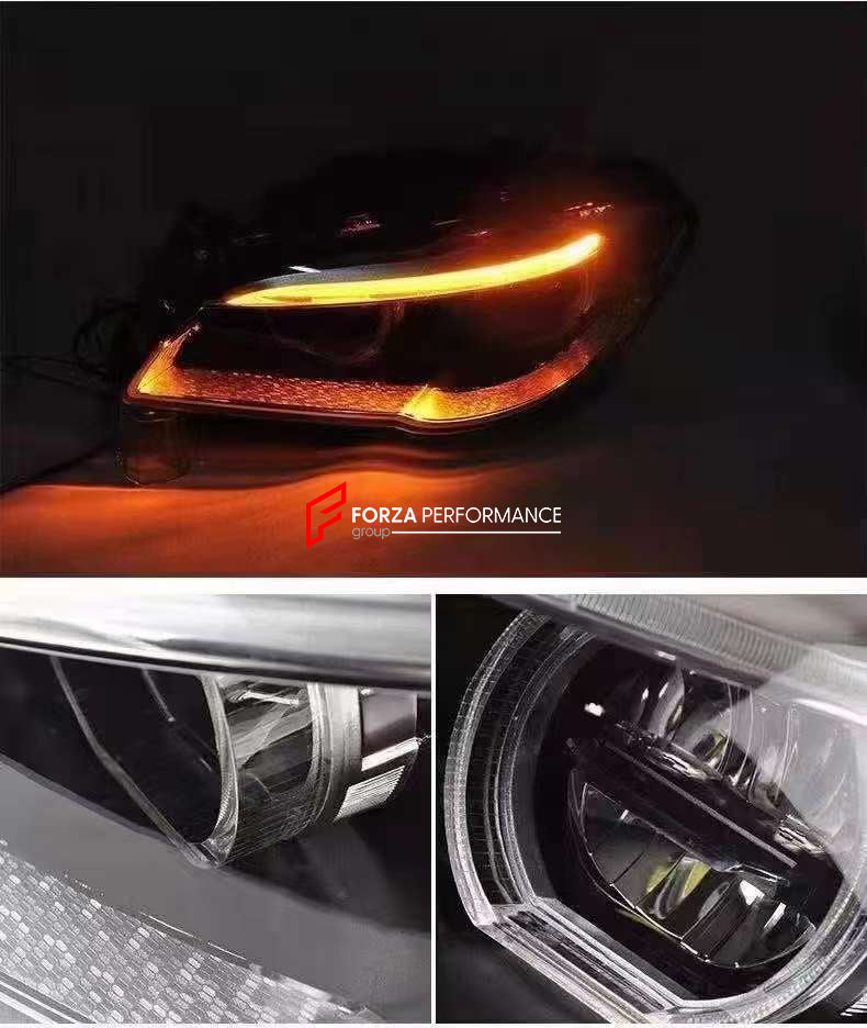 LED HEADLIGHTS for BMW 5 SERIES F10 F11 F18 2013 - 2017  Set includes:  LED Headlights