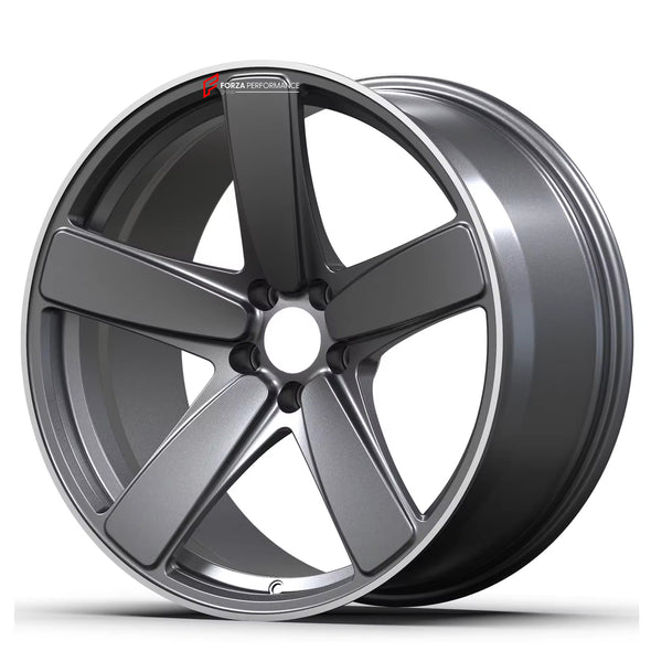 We manufacture premium quality forged wheels rims for PORSCHE 911 in any design, size, color. Wheels size: Front: 22 x 10 ET 48 Rear: 22 x 11.5 ET 61 PCD: 5 x 130 CB: 71.6 Forged wheels can be produced in any wheel specs by your inquiries and we can provide our specs Compared to standard alloy cast wheels, forged wheels have the highest strength-to-weight ratio; they are 20-25% lighter while maintaining the same load factor. Finish: brushed, polished, chrome, two colors, matte, satin, gloss