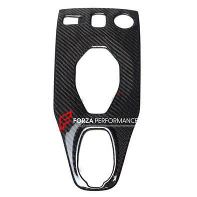 CARBON CENTER CONSOLE FRAME COVER AND CUPHOLDER for LOTUS EMIRA  Set includes:  Center Console Frame Cover Cupholder