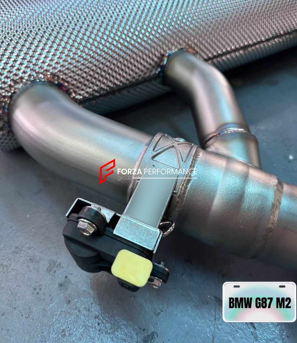 M4 CSL M-PERFORMANCE STYLE EXHAUST SYSTEM AND REAR DIFFUSER for BMW M2 G87 2023+  Set includes:  Rear Diffuser Exhaust Pipe Mufflers with Valve Exhaust Tips