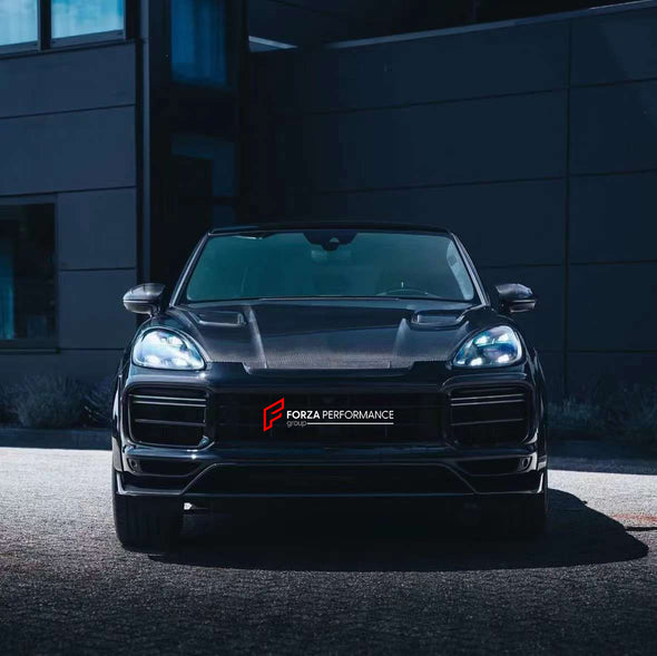 MANSORY DESIGN WIDE CARBON BODY KIT for PORSCHE CAYENNE III 9Y0 2018+  Set includes:  Front Lip Hood Side Skirts Side Vents Roof and Window Spoiler Rear Diffuser Exhaust Tips Mirror Covers 