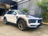 MANSORY STYLE DRY CARBON BODY KIT for PORSCHE CAYENNE 9Y0 FACELIFT 2023+  Set includes:  Front Bumper Front Air Intake Cover Headlight Covers Front Bumper Add-ons  Hood Fender Flares Side Mirror Covers Side Trims Side Skirts Roof Spoiler Rear Spoiler Rear Diffuser