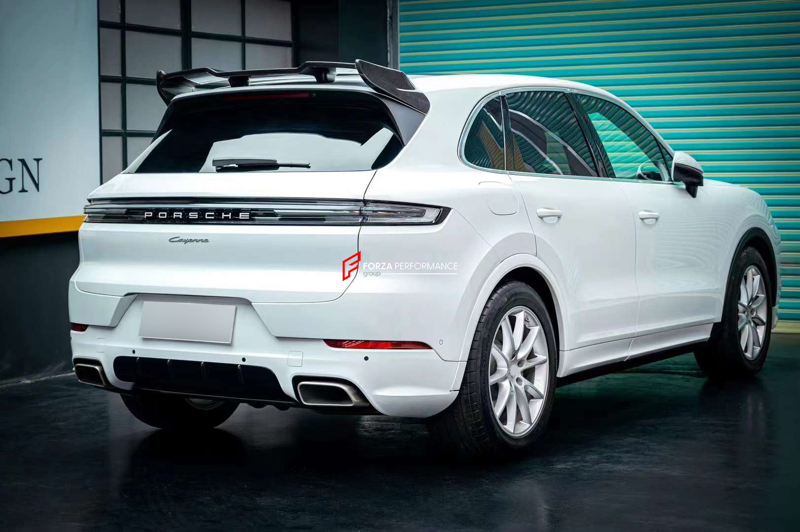 MANSORY STYLE DRY CARBON ROOF SPOILER for PORSCHE CAYENNE E3 9Y 2018 - 2023