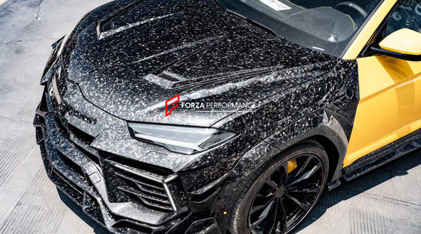 MANSORY VENATUS S STYLE CARBON BODY KIT for LAMBORGHINI URUS S PERFORMANTE  Set includes:  Front Bumper Hood Side Fenders Side Skirts Roof Spoiler Rear Spoiler Rear Bumper Exhaust Tips Exhaust System