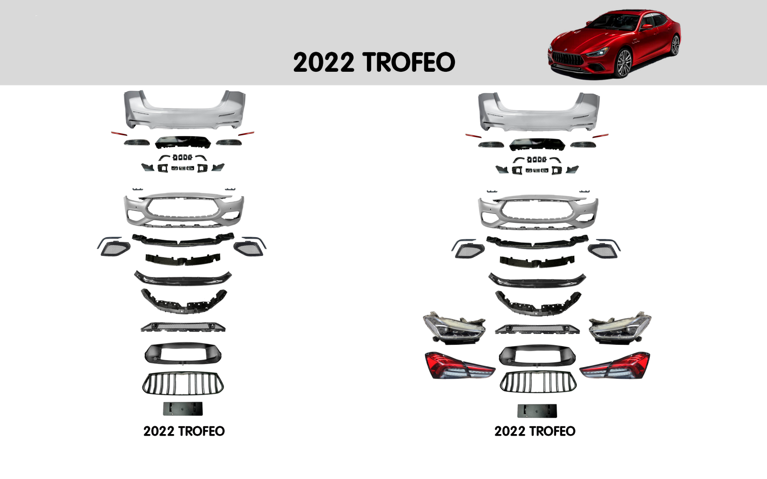 OEM PARTS for MASERATI GHIBLI TROFEO 2017+ M157
