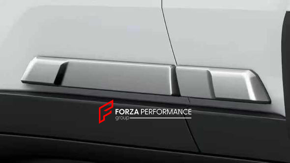 BODY KIT for TOYOTA LAND CRUISER 250 LC 250 2024

Set includes:

Front Bumper Fog Light Trims
Front Skid Plate
Side Fender Trims
Side Door Trims
Roof Spoiler
Rear Trunk Trim
Rear Bumper Step Guard

Material: Plastic

Note: Professional installation is required.