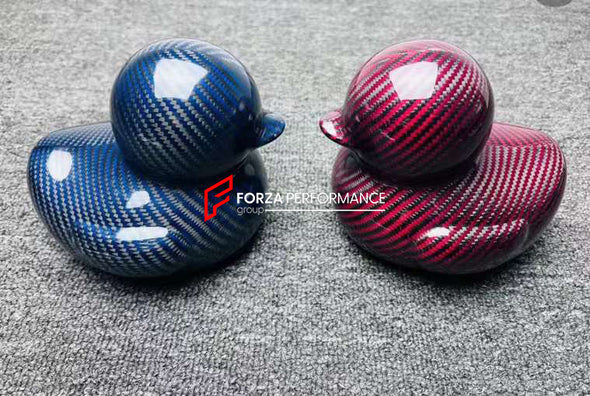 MULTICOLOR DRY CARBON | FORGED CARBON DUCKS Whether you want to check the quality of our carbon fiber or simply decorate your interior, we offer a wide selection of carbon ducks of different types and colors.  Set includes: Carbon Duck