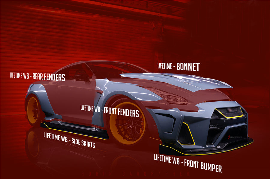 CARBON WIDE BODY KIT for NISSAN GT-R R35 2008 - 2020 | AUTHENTIC DARWI ...