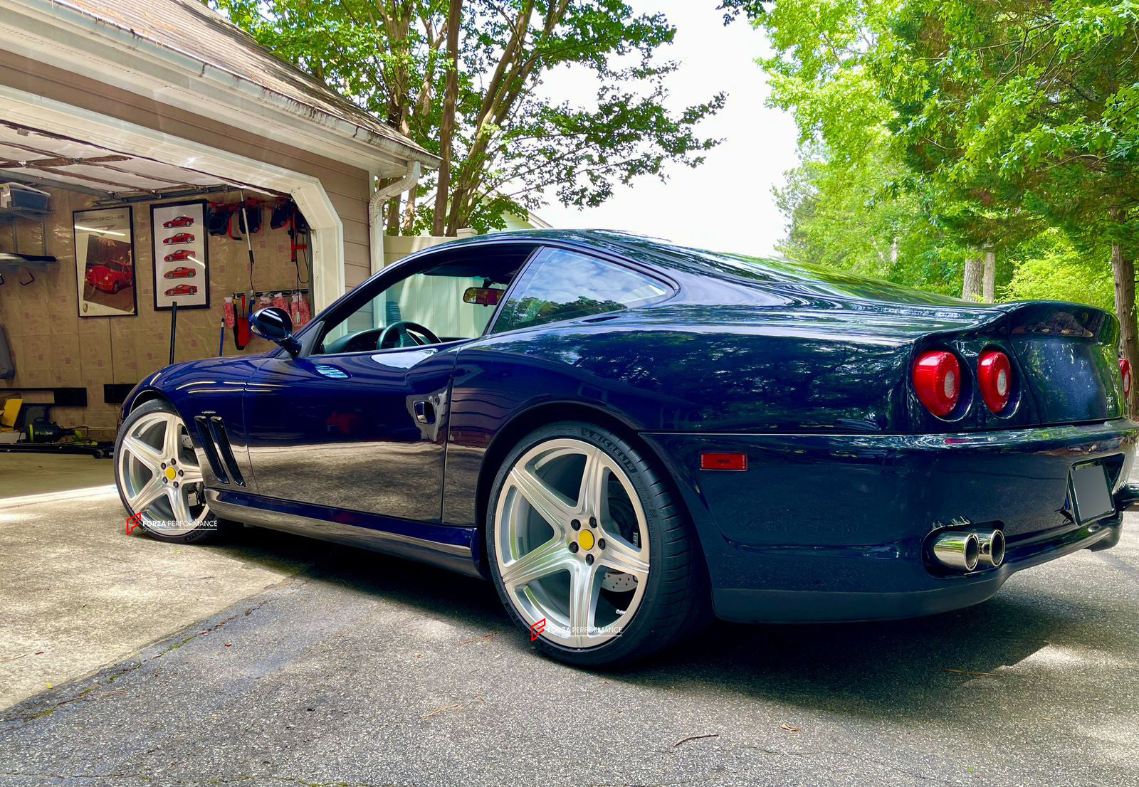 Ferrari 550 Custom Rims OEM 575M STYLE 20 INCH FORGED WHEELS RIMS for FERRARI 550 MARANELLO ...