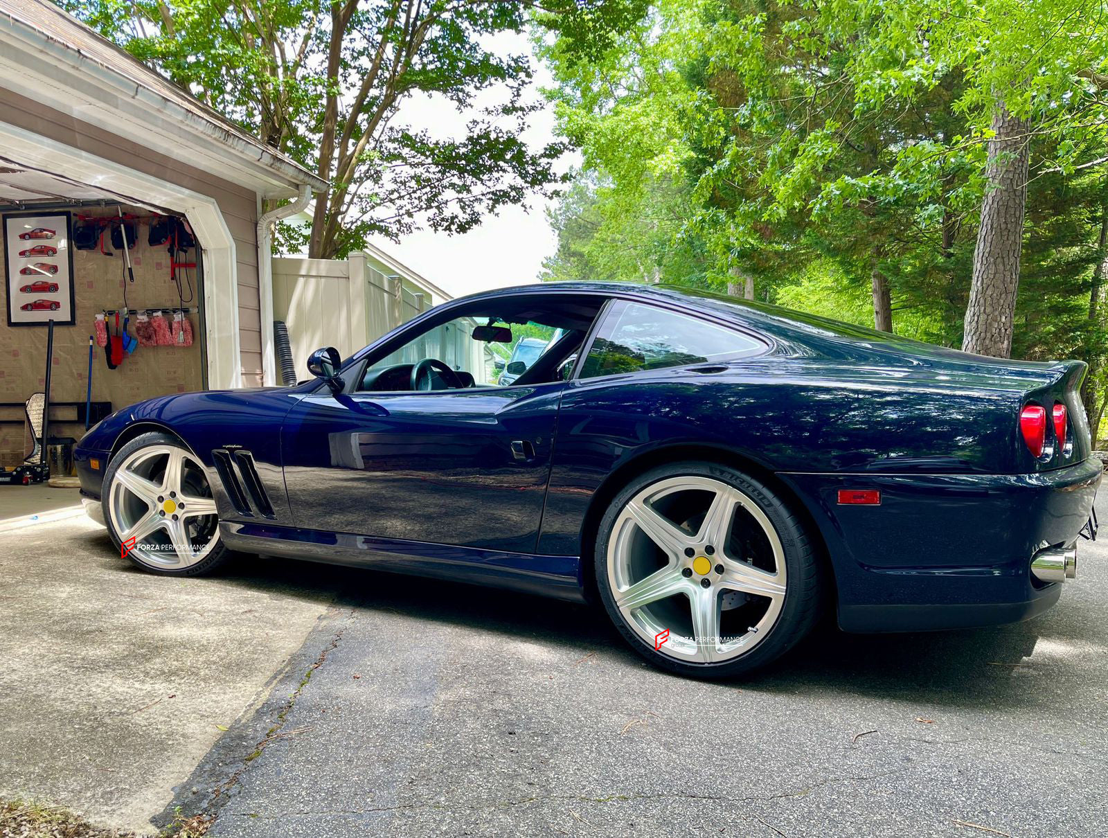 Ferrari 550 Custom Rims OEM 575M STYLE 20 INCH FORGED WHEELS RIMS for FERRARI 550 MARANELLO ...