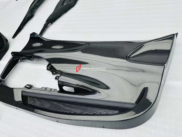 OEM DRY CARBON INTERIOR PARTS for FERRARI SF90  Set includes:  Door Panels Dashboard Trims